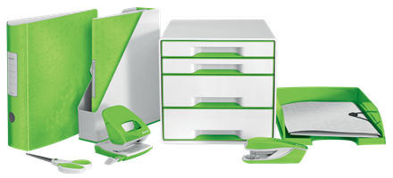 Горизонтальный лоток Leitz WOW Зеленый металик (5226-30-54) - изображение 2