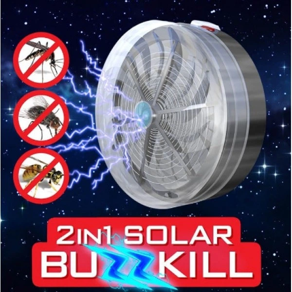 Прилад для знищення комах SOLAR BUZZ KILL на акумуляторній сонячній енергії - зображення 2