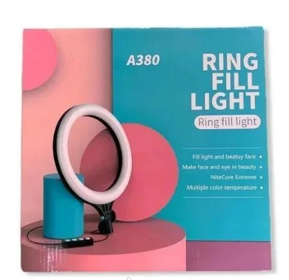 Кольцевая лампа Ring Fill Light A380 38см + Студийный штатив Stend 210 см - изображение 5