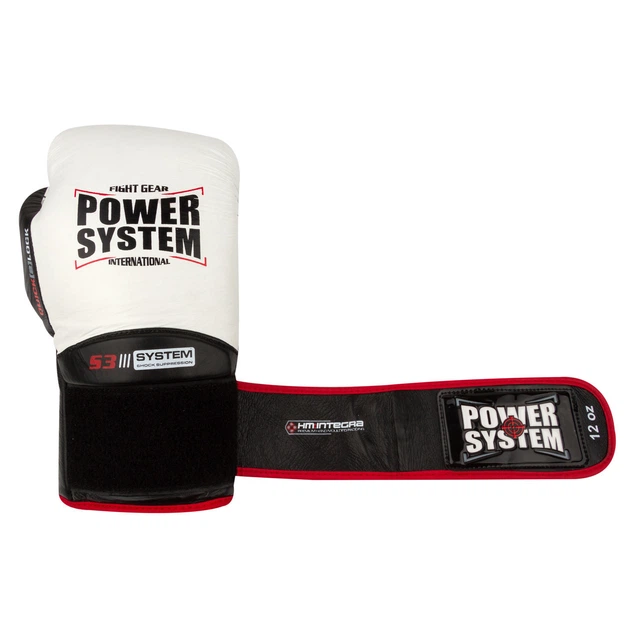 Боксерські рукавички PowerSystem PS 5004 Impact White 10 унцій - зображення 4