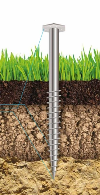 Геошуруп PILLAR FH 76x2.0x1200мм t 650мм - изображение 5