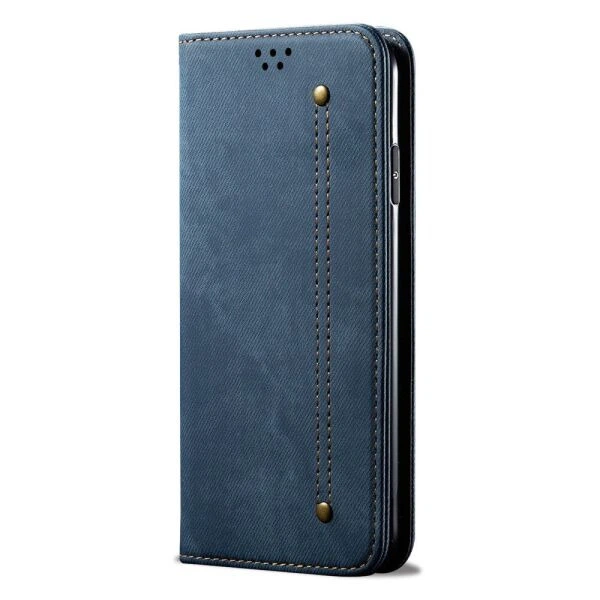 Чехол-книжка с кармашками UniCase Jeans Wallet для Xiaomi Redmi 10 / 10 (2022) / 10 Prime - Blue - изображение 3