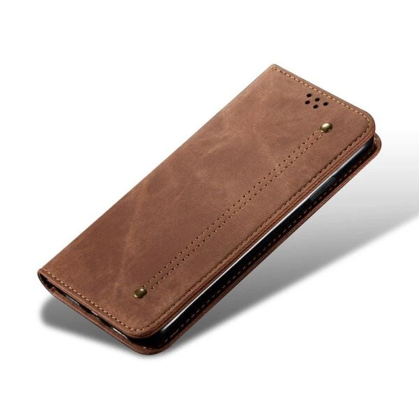 Чехол-книжка с кармашками UniCase Jeans Wallet для Xiaomi Redmi 10 / 10 (2022) / 10 Prime - Brown - изображение 6