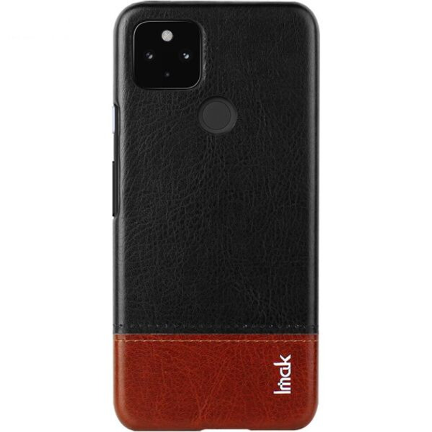 Защитный чехол IMAK Leather Series для Google Pixel 5 - Black / Brown ...