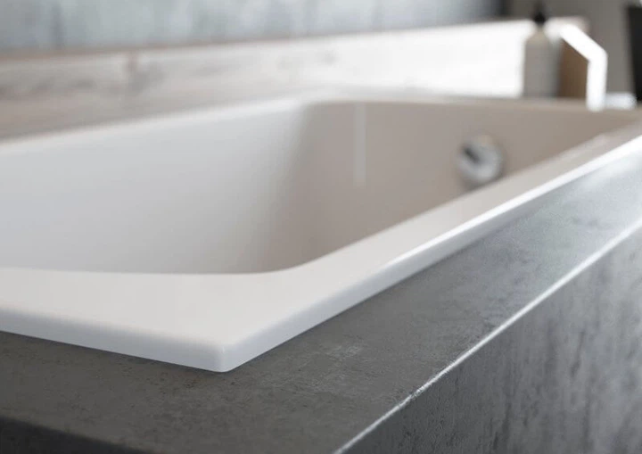 Ванна акрилова прямокутна Polimat CLASSIC SLIM 150 x 75 см з ніжками - зображення 2