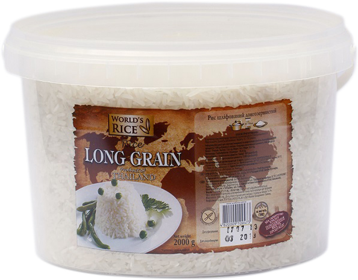 Рис World`s Rice Длиннозернистый 2 кг (4820009100473) – купить по ...