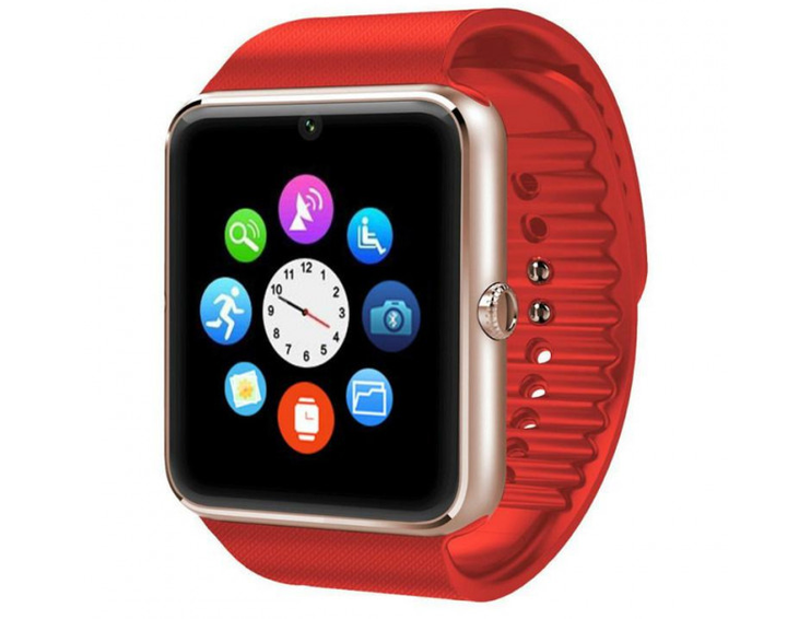 Смарт-Часы Smart Watch GT-08 Red Многофункциональные Умные Часы - Фото 1 Смарт-Часы Smart Watch GT-08 Red Многофункциональные Умные Часы - зображення 1