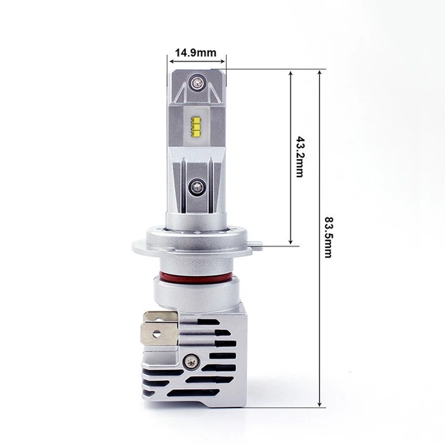 Автолампы головного света Idial H7 с чипами ZES LED 10000Lm 55Watt - изображение 2