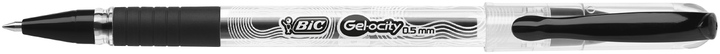 Ручка гелевая BiC Gelocity Stic овальный черный корпус с декором Черная (bcCEL1010266) - Фото 1 Ручка гелевая BiC Gelocity Stic овальный черный корпус с декором Черная (bcCEL1010266) - изображение 1