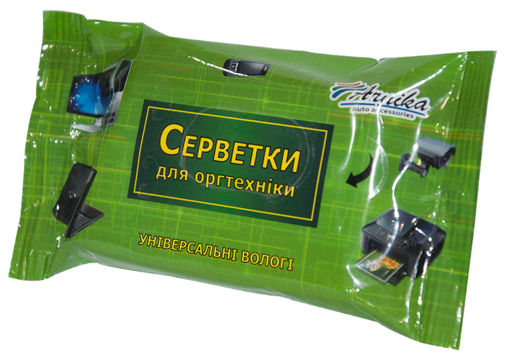 Салфетки влажные Arnika для оргтехники универсальные 160х130 мм 15 шт ...