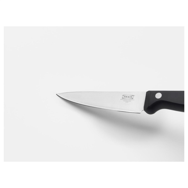 Кухонний ніж для овочів IKEA VARDAGEN 9 см Чорний (202.947.18) - зображення 2