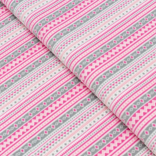 Ткань MamaMade Pink Ornament микрофлис для одежды 155 см х 1 м п. (1046) - Фото 1 Ткань MamaMade Pink Ornament микрофлис для одежды 155 см х 1 м п. (1046) - изображение 1