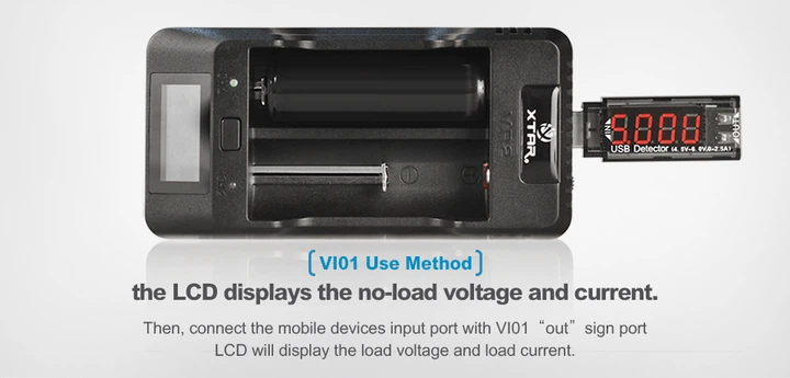 USB тестер измеритель напряжения и тока Xtar VI-01 (USB Detector) - изображение 6