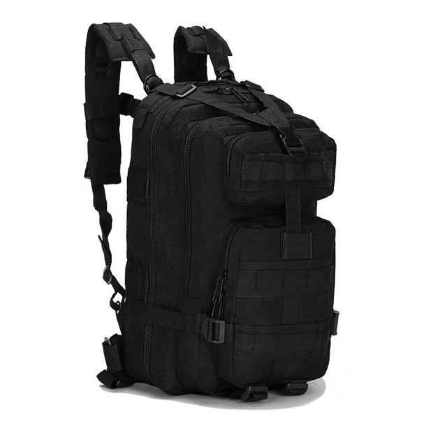 Тактический штурмовой военный рюкзак 25 литров Черный HunterArmor - изображение 1