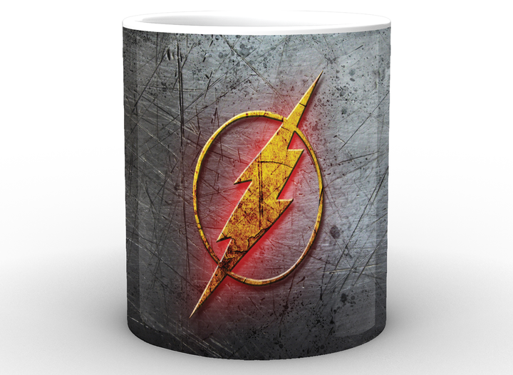 Чашка белая Флэш Flash серое лого FS.02.009 - Фото 2 Чашка белая Флэш Flash серое лого FS.02.009 - изображение 2