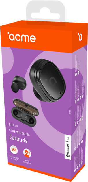 Наушники Acme BH410 True wireless in-ear headphones (4770070880852) - Фото 11 Наушники Acme BH410 True wireless in-ear headphones (4770070880852) - изображение 11