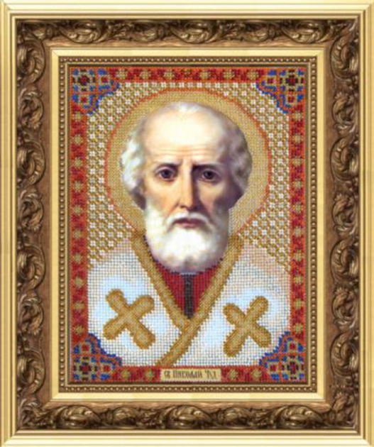Вышивка бисером икон - ТМ Вышиваем бисером - Икона Святого Николая Чудотворца L-148
