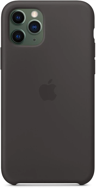 Панель Apple Silicone Case для Apple iPhone 11 Pro Black (MWYN2) - зображення 3