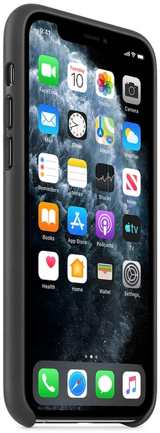 Etui Apple Leather Case do Apple iPhone 11 Pro Black (MWYE2) - obraz 5