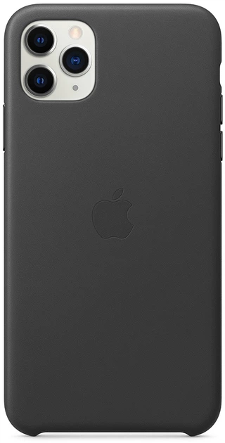 Панель Apple Leather Case для Apple iPhone 11 Pro Max Black (MX0E2) - зображення 2