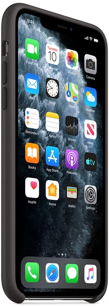 Etui Apple Silicone Case do Apple iPhone 11 Pro Max Black (MX002) - obraz 5