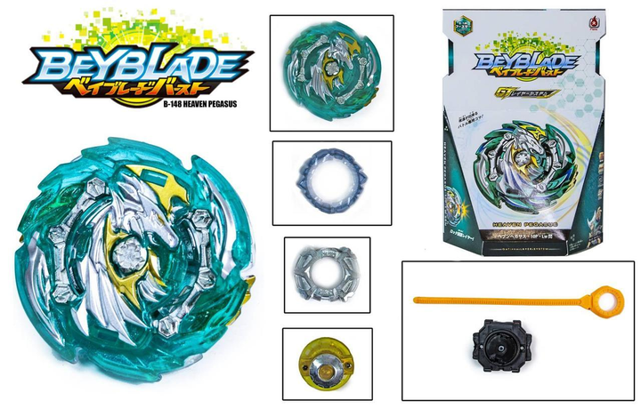 Бейблейд Небесный Пегас B-148 зеленый Flame Beyblade Heaven Pegasus ...