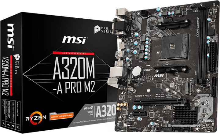 Материнская плата MSI A320M-A Pro-M2 (sAM4, AMD A320, PCI-Ex16) - изображение 5