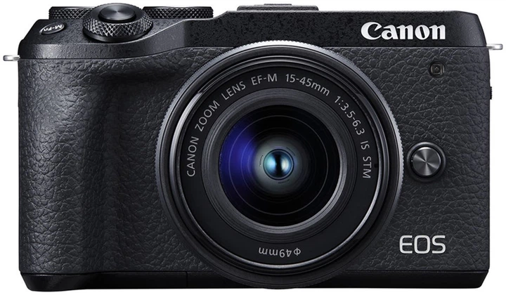 Фотоапарат Canon EOS M6 Mark II + 15-45 IS STM + EVF Kit Black