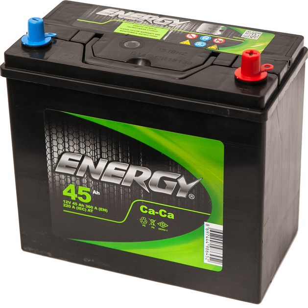 Автомобильный аккумулятор ENERGY JIS 6СТ-45 (0) (EN986452) - изображение 1