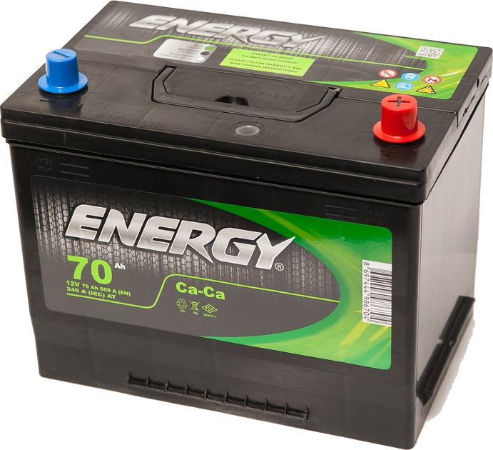 Автомобильный аккумулятор ENERGY JIS 6СТ-70 (0) (EN986700) - изображение 1