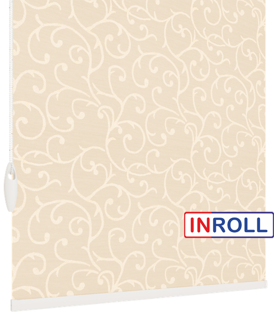 Ролета тканинна INROLL Есо-Mini 42,5х165 см Akant Кремово-рожевий 2070 - зображення 4