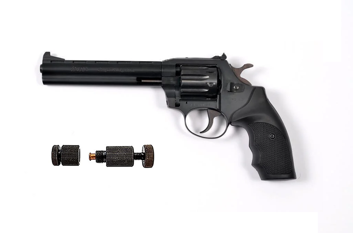 Револьвер под патрон Флобера Safari РФ-461м пластик + Обжимка патронов Флобера в подарок - изображение 1