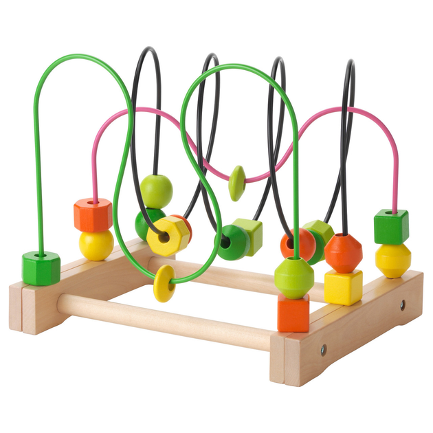 Ikea wooden outlet bead toy