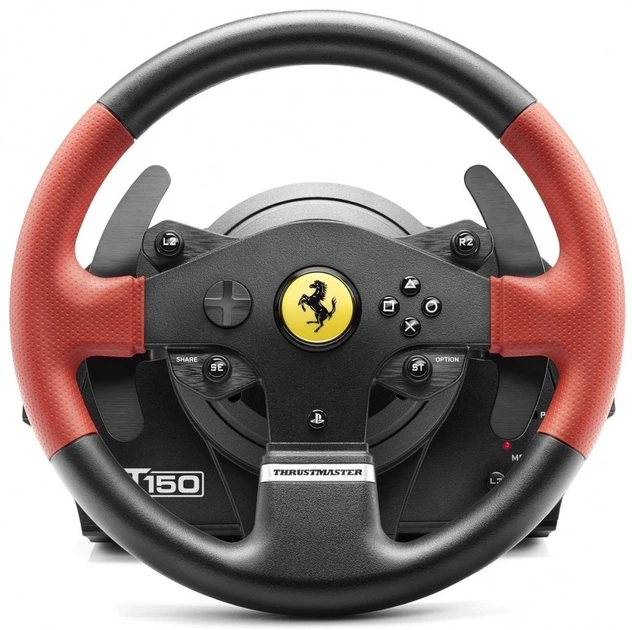 Руль ThrustMaster T150 Ferrari Wheel with Pedals (4160630) - Фото 3 Руль ThrustMaster T150 Ferrari Wheel with Pedals (4160630) - изображение 3