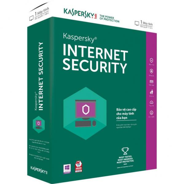 Антивірус Kaspersky Internet Security 2018 Multi-Device 5 ПК 1 рік Base (DVD-Box (5060486858200) - зображення 1