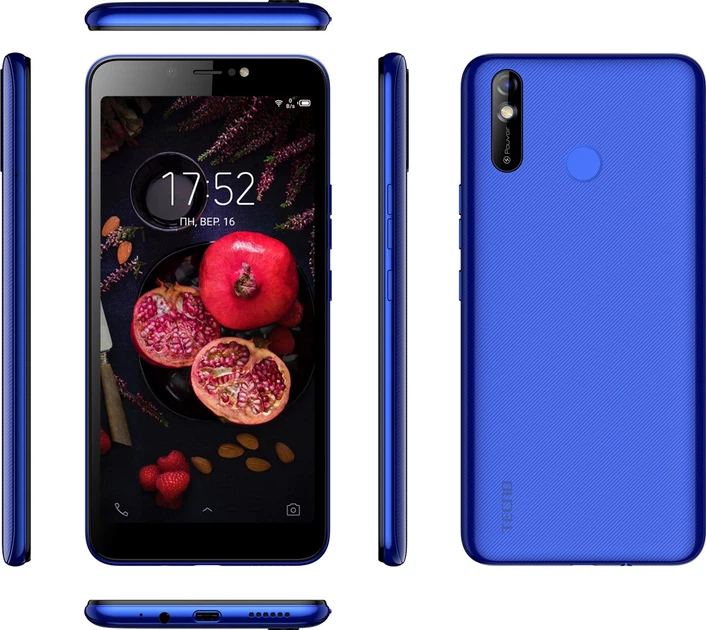 Мобильный телефон Tecno Pouvoir 3 Air 1/16GB (LC6a) DualSim Aqua Blue - изображение 5