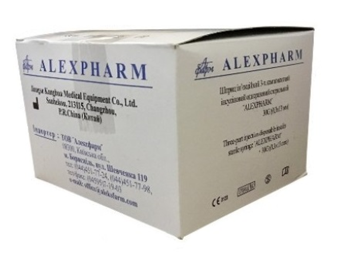 Иглы для инсулиновых ручек Apexmed Alexpharm Алексфарм 5 мм (31G x 0,25 мм) - изображение 1