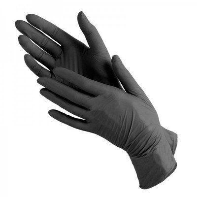 Перчатки Mercatal Medical Nitrylex Black нитриловые неопудренные M Черные - изображение 2