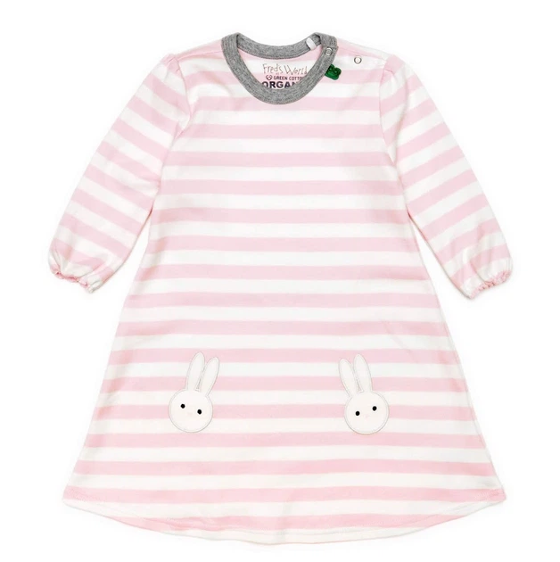 Fred's World By Green Cotton Mädchen-Kleid - Bio-Baumwolle & Bequem