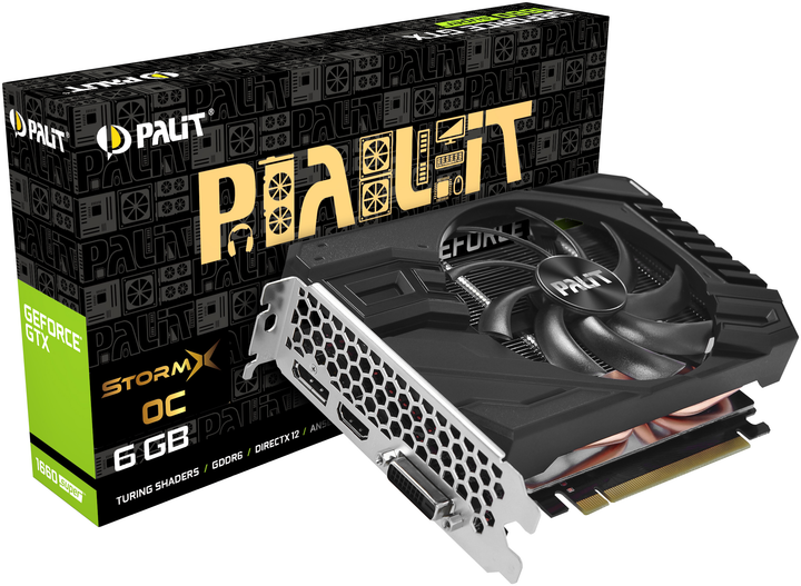 Palit GeForce ® GTX 1660 SUPER StormX 6G Palit GeForce GTX 1660 Super StormX 6GB GDDR6 Graphics Card