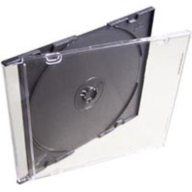 Бокс для CD/DVD дисков VS DVD-box 5 штук 14 мм черный