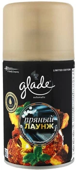Сменный баллон для автоматического освежителя воздуха Glade Пряный лаунж, 269 мл