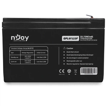 Аккумуляторная батарея Njoy GPL07122F 12V 7AH (BTVACGUOBTC2FCN01B) VRLA
