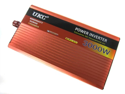 Преобразователь UKC 12V-220V AR 3000W авто инвертор c функции плавного пуска (3053_sp)