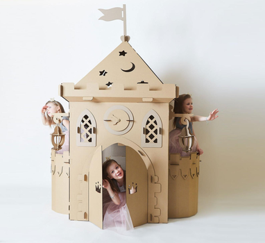 Картонный домик. Замок для принцессы или короля Cardboard Mama