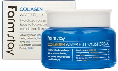 Крем для лица FarmStay Collagen Water Full Moist Cream Увлажняющий с коллагеном 100 г (8802221001338)
