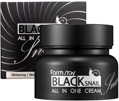 Крем для лица FarmStay Black Snail All in One Cream Восстанавливающий с экстрактом чёрной улитки 100 мл (8809469775106)