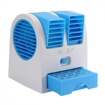Мини-кондиционер Conditioning Air Cooler USB Electric Mini Fan Blue (0609ОК)
