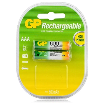 Аккумулятор GP HR03 AAA 800mAh NiMh 2 шт.