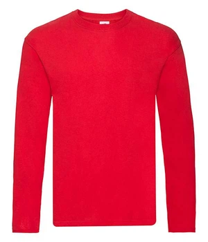 Футболка с длинным рукавом мужская Fruit of the Loom Original long sleeve T 3XL Красный (0614280403XL)
